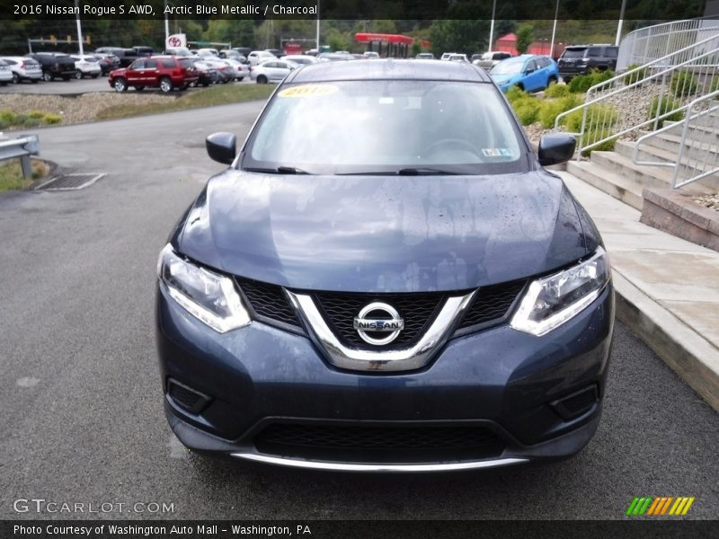 Arctic Blue Metallic / Charcoal 2016 Nissan Rogue S AWD