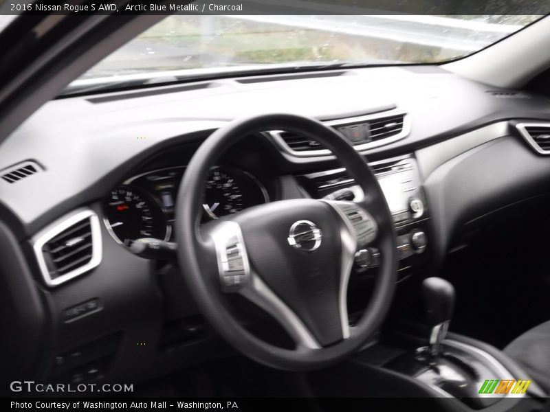 Arctic Blue Metallic / Charcoal 2016 Nissan Rogue S AWD