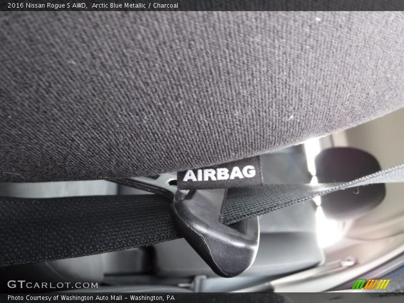Arctic Blue Metallic / Charcoal 2016 Nissan Rogue S AWD