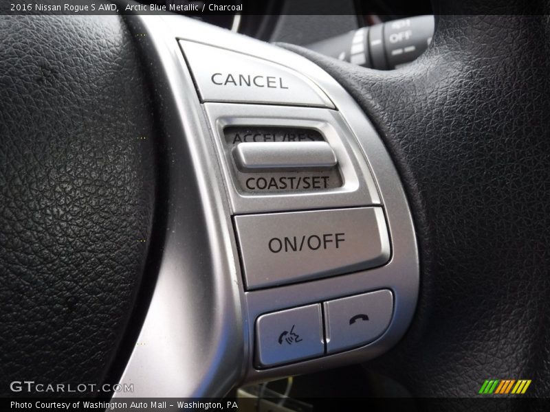 Arctic Blue Metallic / Charcoal 2016 Nissan Rogue S AWD