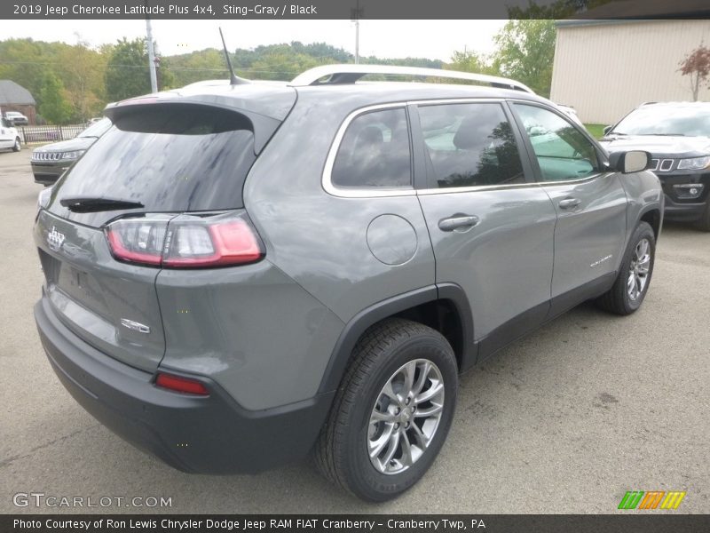 Sting-Gray / Black 2019 Jeep Cherokee Latitude Plus 4x4