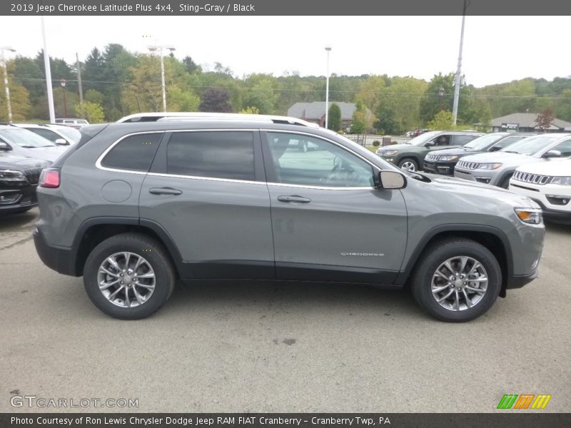 Sting-Gray / Black 2019 Jeep Cherokee Latitude Plus 4x4