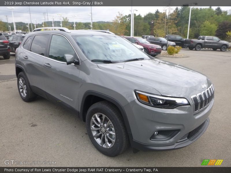 Sting-Gray / Black 2019 Jeep Cherokee Latitude Plus 4x4