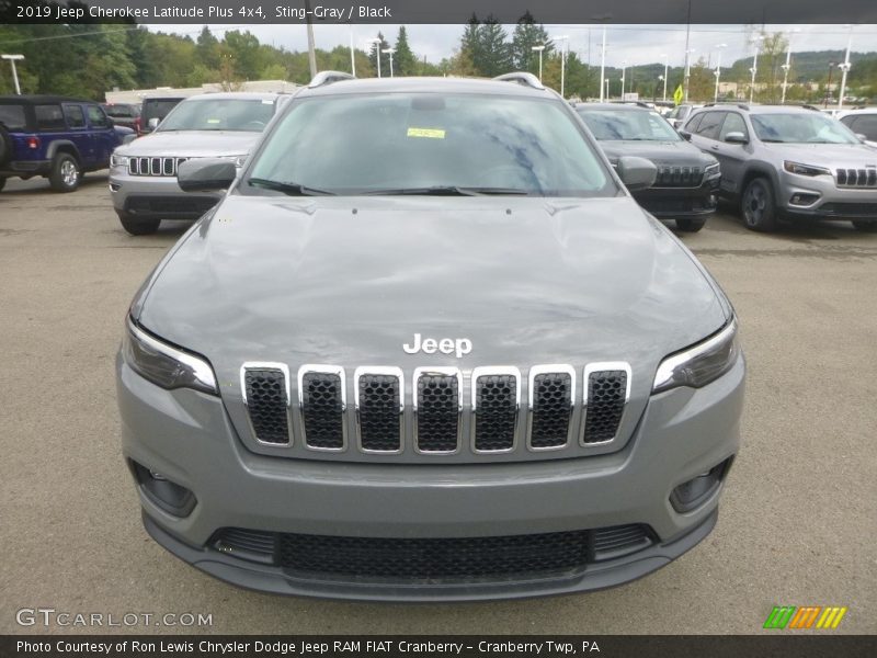 Sting-Gray / Black 2019 Jeep Cherokee Latitude Plus 4x4