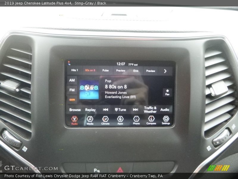 Sting-Gray / Black 2019 Jeep Cherokee Latitude Plus 4x4