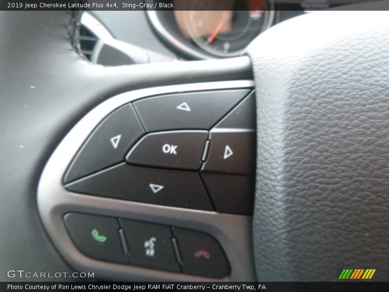 Sting-Gray / Black 2019 Jeep Cherokee Latitude Plus 4x4