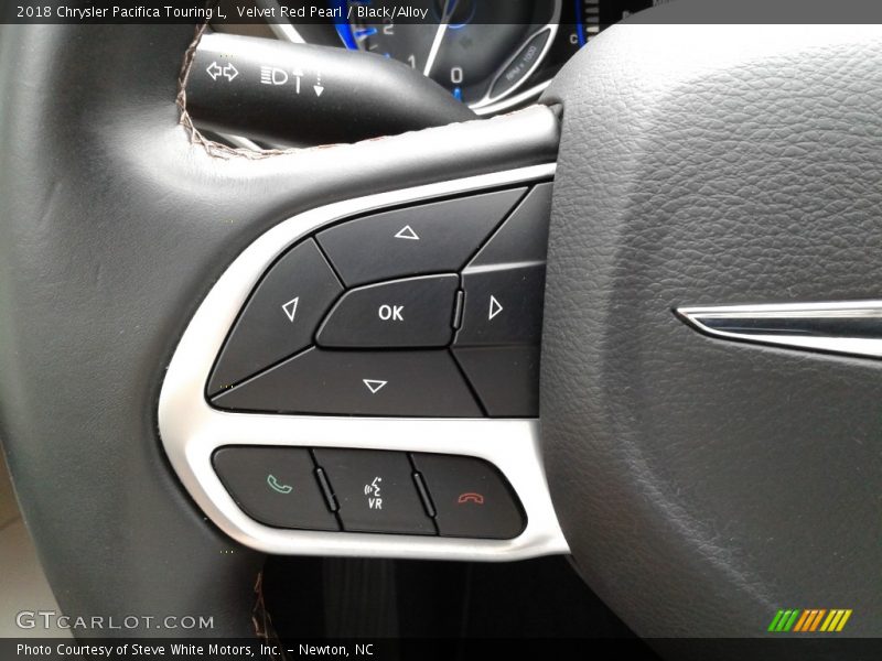 Velvet Red Pearl / Black/Alloy 2018 Chrysler Pacifica Touring L