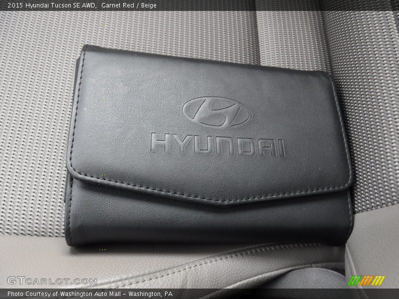Garnet Red / Beige 2015 Hyundai Tucson SE AWD