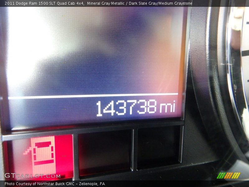 Mineral Gray Metallic / Dark Slate Gray/Medium Graystone 2011 Dodge Ram 1500 SLT Quad Cab 4x4
