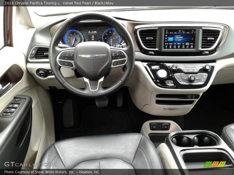 Velvet Red Pearl / Black/Alloy 2018 Chrysler Pacifica Touring L
