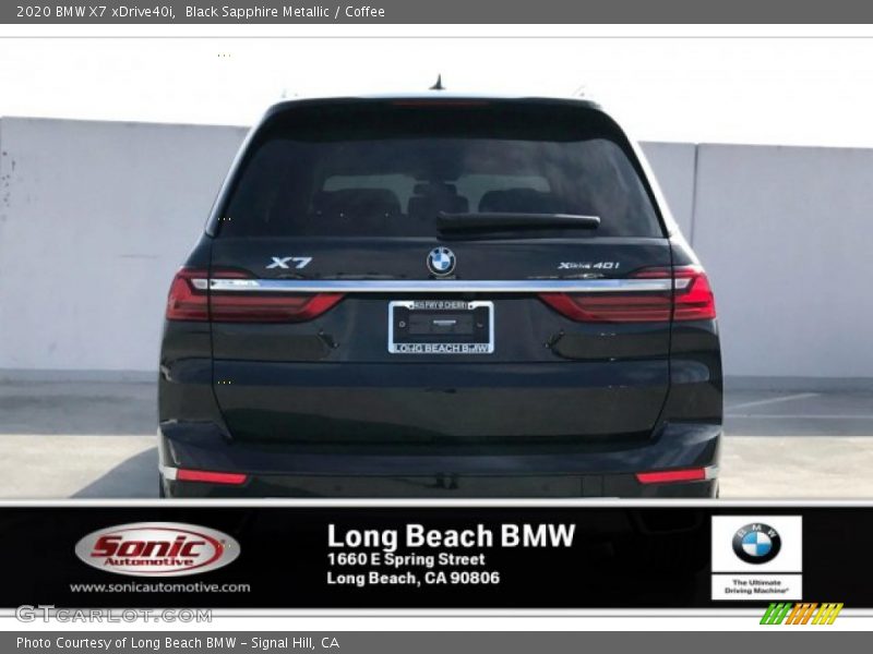 Black Sapphire Metallic / Coffee 2020 BMW X7 xDrive40i