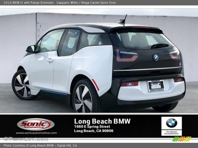Capparis White / Mega Carum Spice Grey 2019 BMW i3 with Range Extender