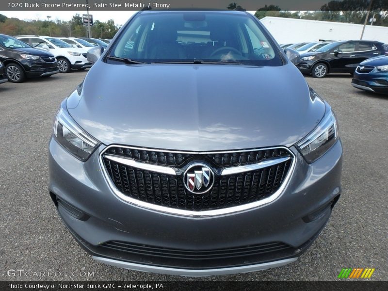 Satin Steel Metallic / Ebony 2020 Buick Encore Preferred