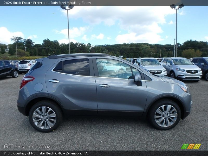 Satin Steel Metallic / Ebony 2020 Buick Encore Preferred