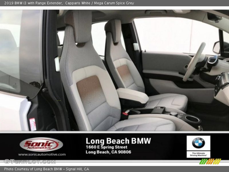 Capparis White / Mega Carum Spice Grey 2019 BMW i3 with Range Extender
