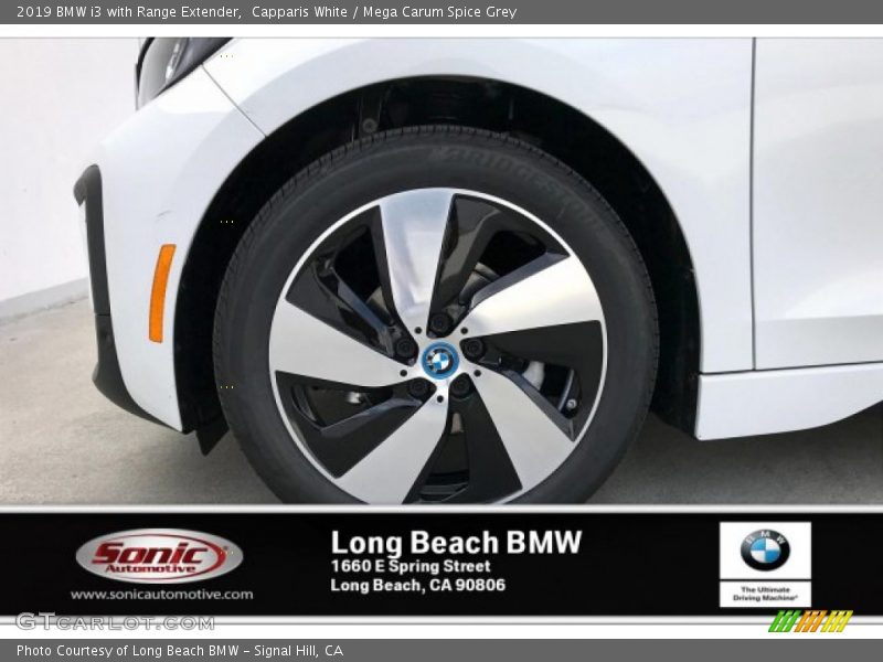 Capparis White / Mega Carum Spice Grey 2019 BMW i3 with Range Extender
