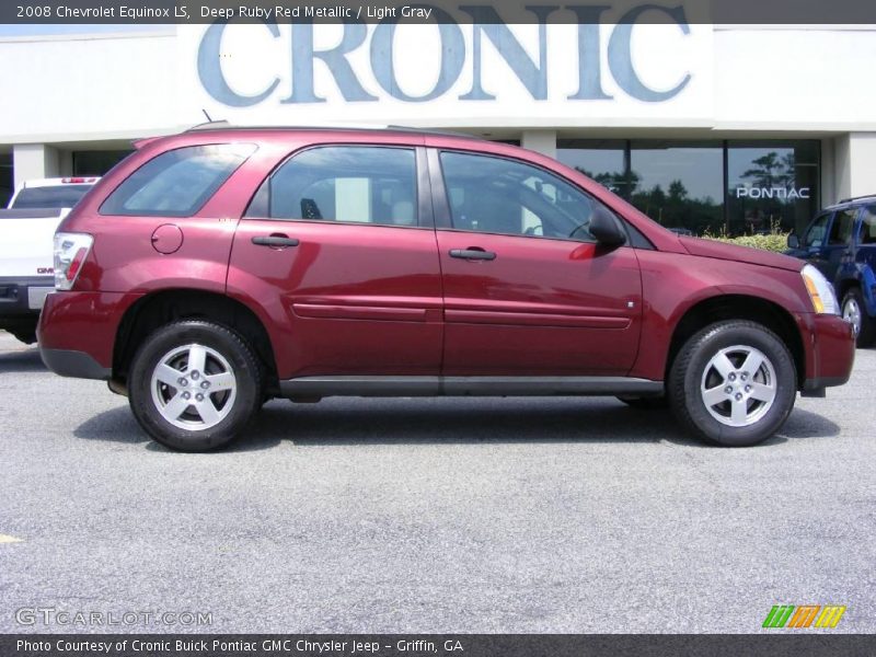 Deep Ruby Red Metallic / Light Gray 2008 Chevrolet Equinox LS