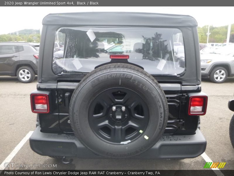 Black / Black 2020 Jeep Wrangler Unlimited Sport 4x4