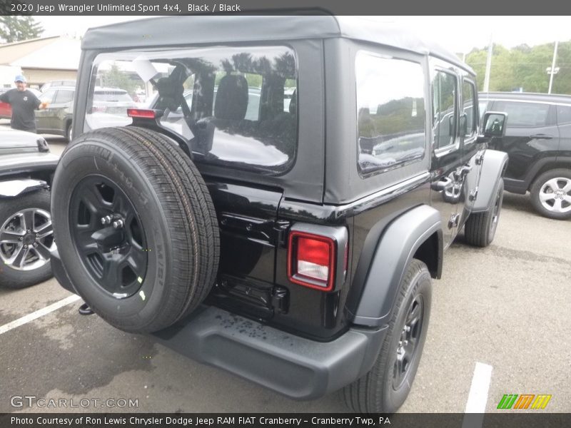 Black / Black 2020 Jeep Wrangler Unlimited Sport 4x4