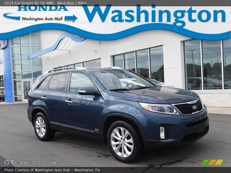 Wave Blue / Black 2014 Kia Sorento EX V6 AWD