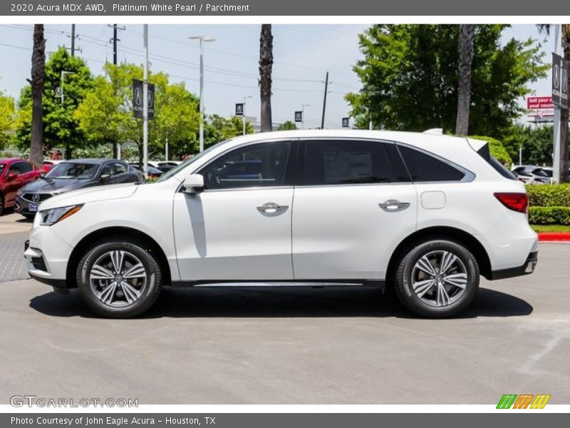 Platinum White Pearl / Parchment 2020 Acura MDX AWD