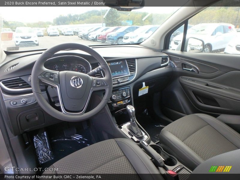 Satin Steel Metallic / Ebony 2020 Buick Encore Preferred