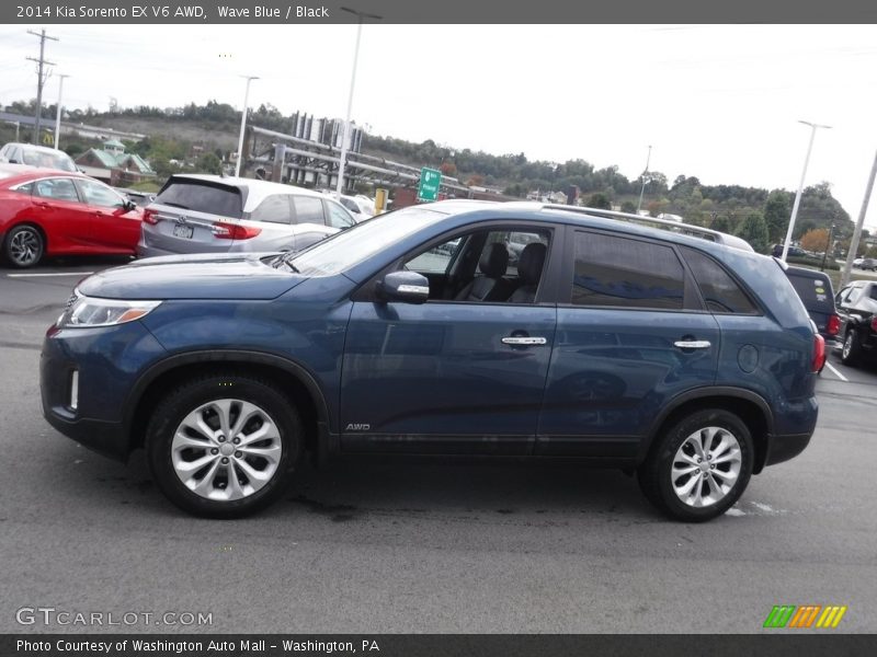 Wave Blue / Black 2014 Kia Sorento EX V6 AWD