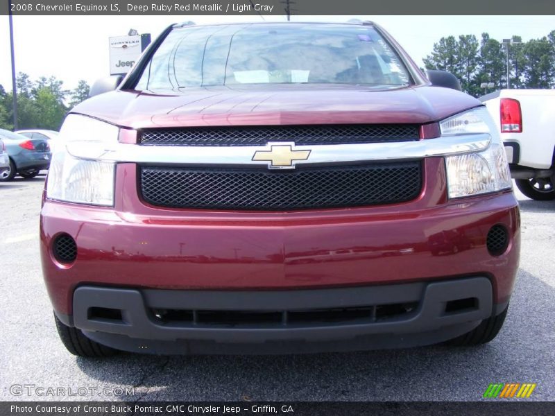 Deep Ruby Red Metallic / Light Gray 2008 Chevrolet Equinox LS