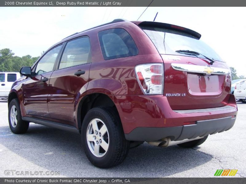 Deep Ruby Red Metallic / Light Gray 2008 Chevrolet Equinox LS
