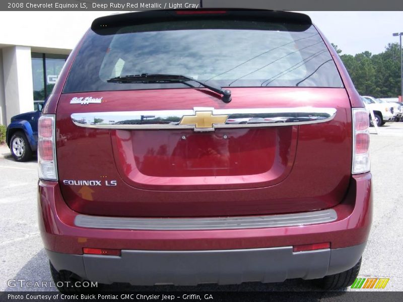 Deep Ruby Red Metallic / Light Gray 2008 Chevrolet Equinox LS