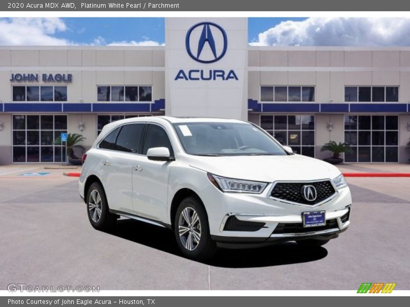 Platinum White Pearl / Parchment 2020 Acura MDX AWD