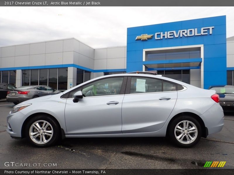 Arctic Blue Metallic / Jet Black 2017 Chevrolet Cruze LT