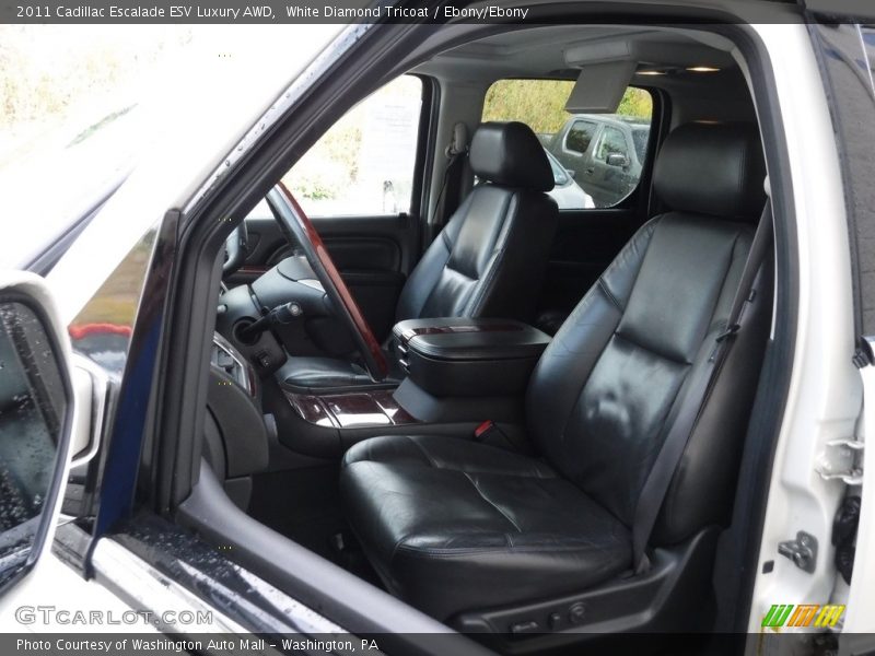White Diamond Tricoat / Ebony/Ebony 2011 Cadillac Escalade ESV Luxury AWD