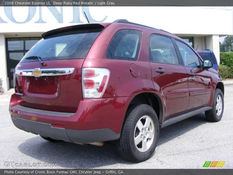 Deep Ruby Red Metallic / Light Gray 2008 Chevrolet Equinox LS