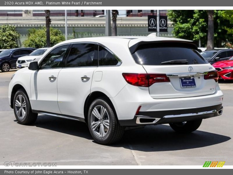 Platinum White Pearl / Parchment 2020 Acura MDX AWD