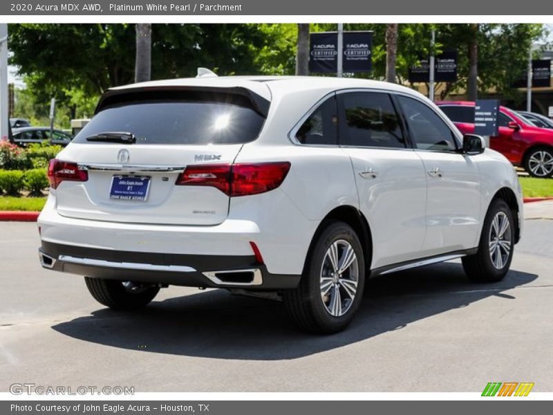 Platinum White Pearl / Parchment 2020 Acura MDX AWD