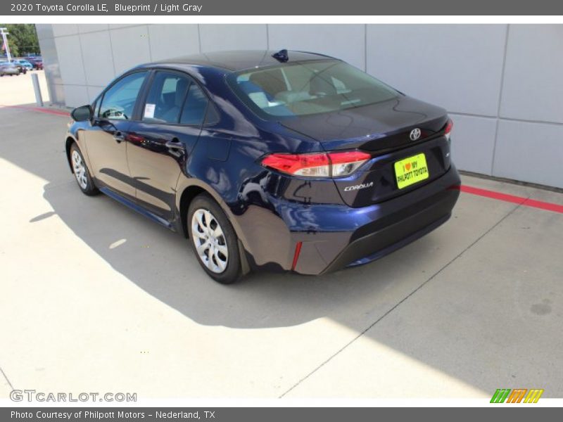 Blueprint / Light Gray 2020 Toyota Corolla LE