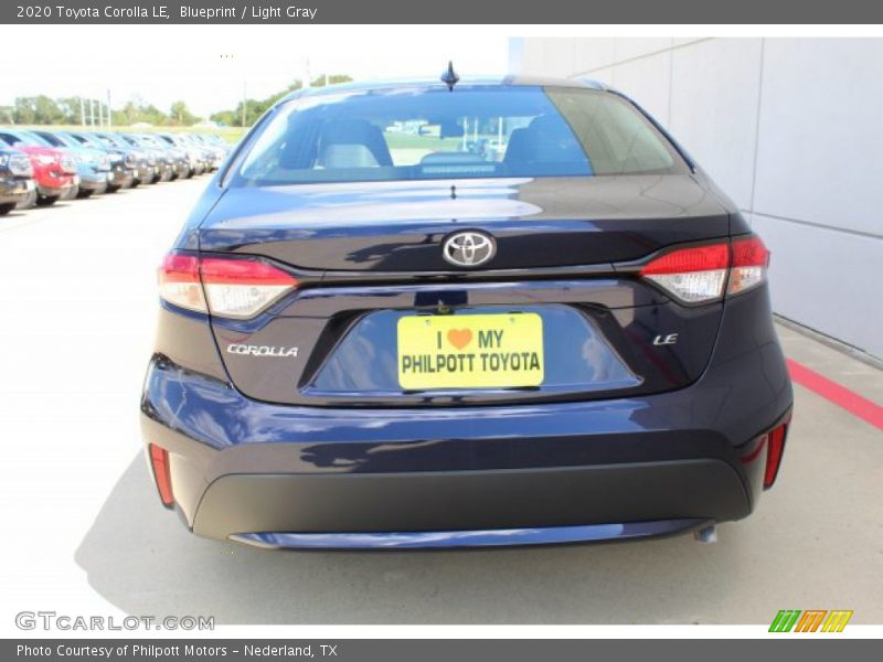 Blueprint / Light Gray 2020 Toyota Corolla LE
