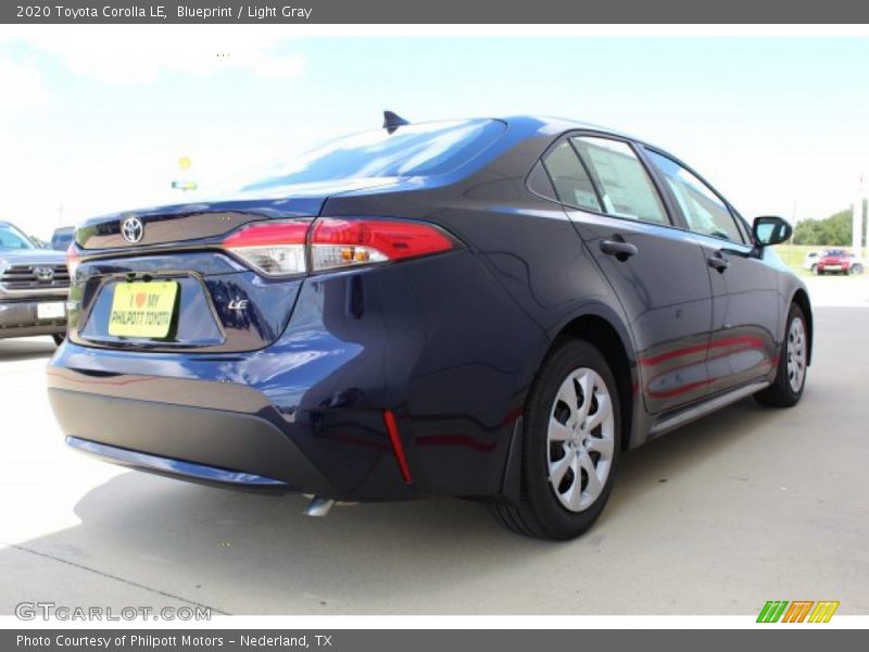 Blueprint / Light Gray 2020 Toyota Corolla LE