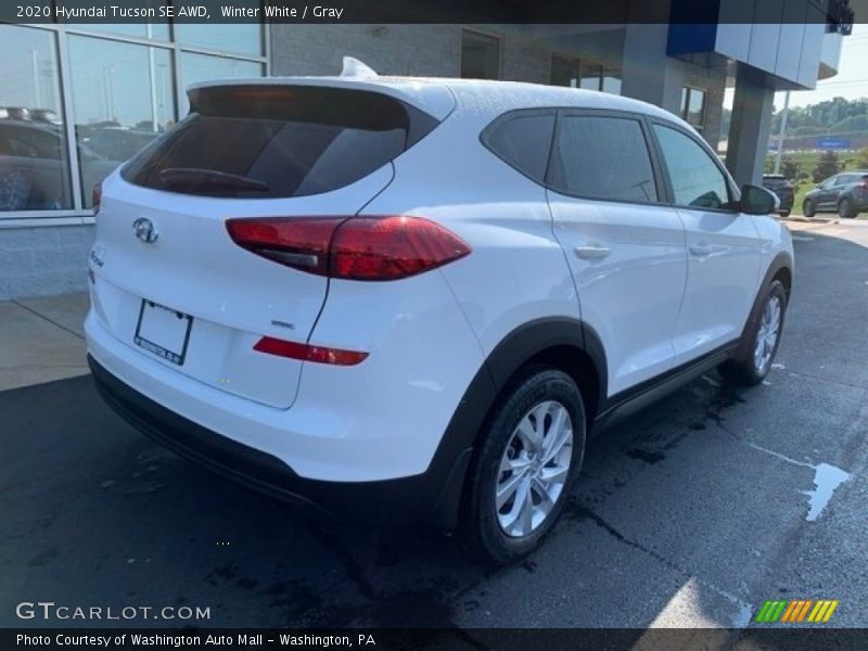 Winter White / Gray 2020 Hyundai Tucson SE AWD