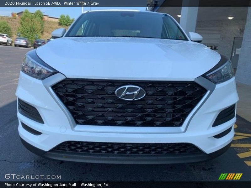 Winter White / Gray 2020 Hyundai Tucson SE AWD