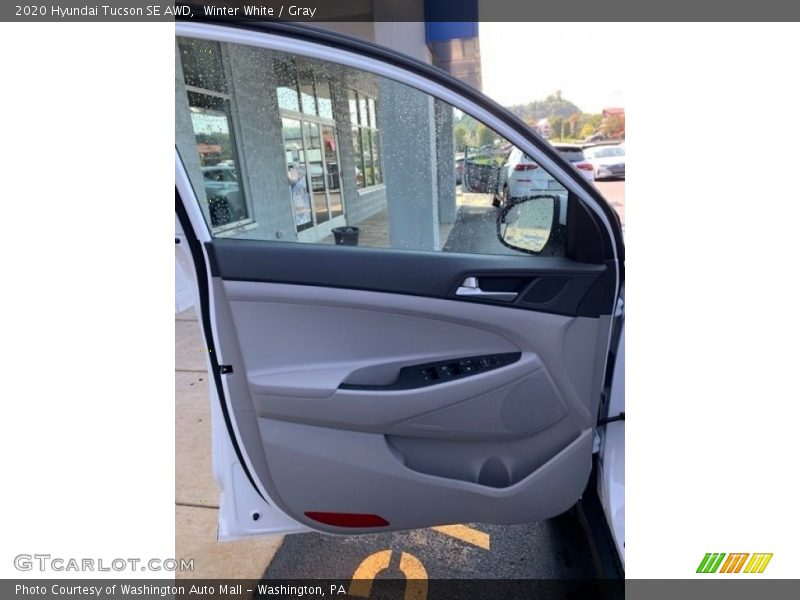 Winter White / Gray 2020 Hyundai Tucson SE AWD