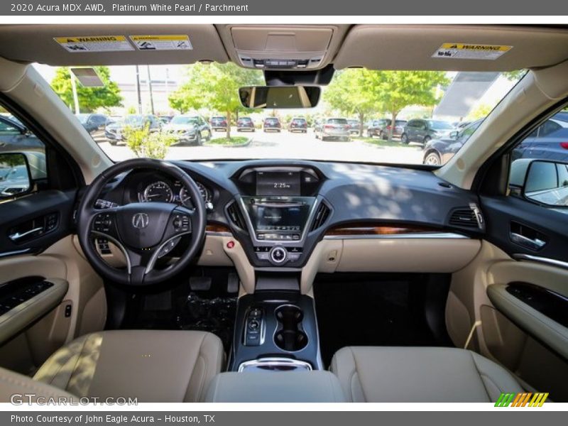 Platinum White Pearl / Parchment 2020 Acura MDX AWD