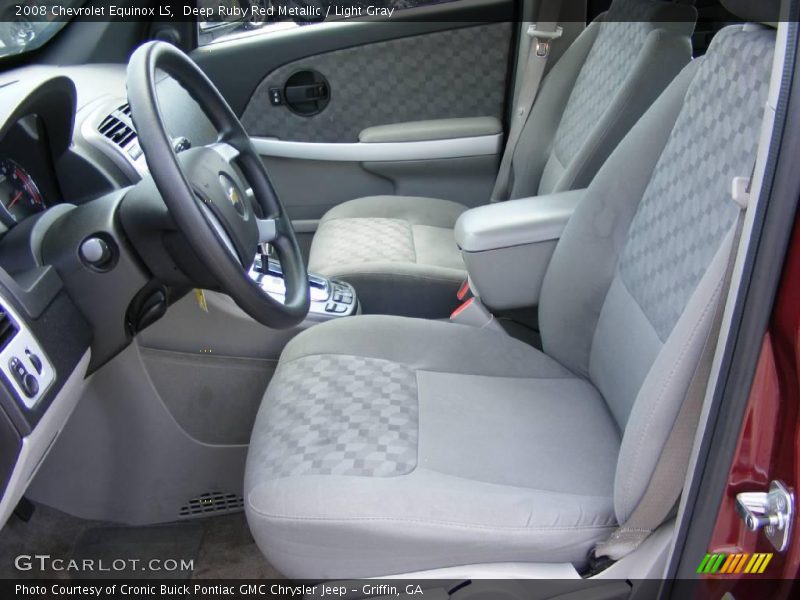 Deep Ruby Red Metallic / Light Gray 2008 Chevrolet Equinox LS