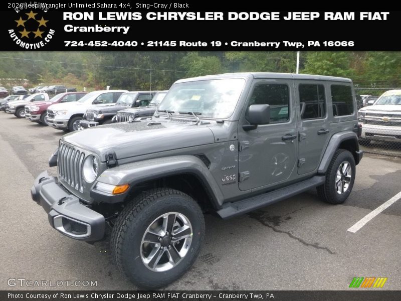 Sting-Gray / Black 2020 Jeep Wrangler Unlimited Sahara 4x4