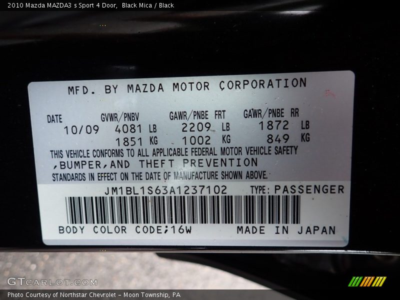 Black Mica / Black 2010 Mazda MAZDA3 s Sport 4 Door