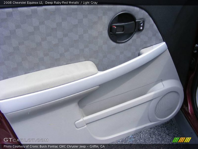 Deep Ruby Red Metallic / Light Gray 2008 Chevrolet Equinox LS