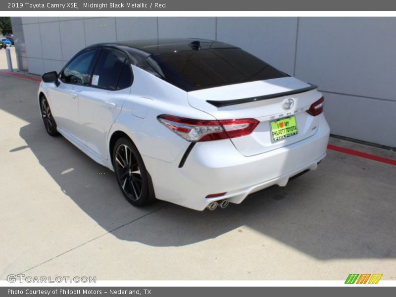 Midnight Black Metallic / Red 2019 Toyota Camry XSE