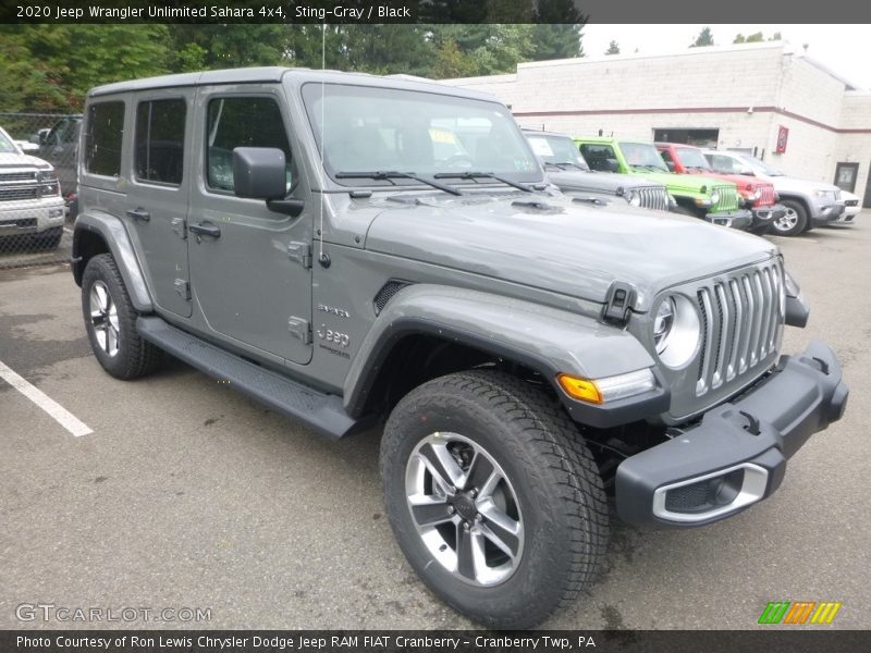 Front 3/4 View of 2020 Wrangler Unlimited Sahara 4x4