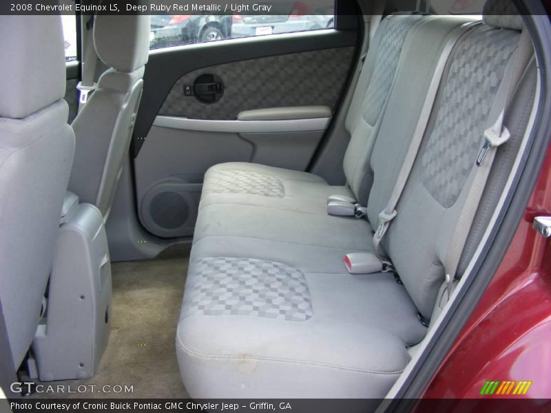 Deep Ruby Red Metallic / Light Gray 2008 Chevrolet Equinox LS